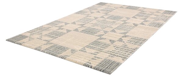 Tappeto in lana beige 133x190 cm Frotage beige - Agnella