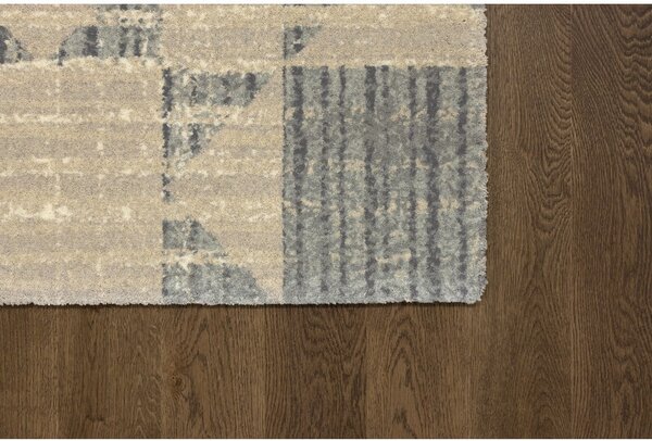 Tappeto in lana beige 133x190 cm Frotage beige - Agnella