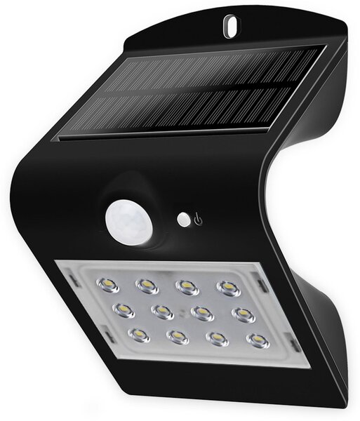BLULAXA Applique LED solare 48873 con sensore, 1,5W, nero