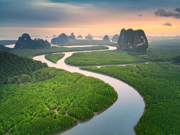 Fotografia Beautiful landscape Phangnga bay unseen view, Jackyenjoyphotography, (40 x 30 cm)