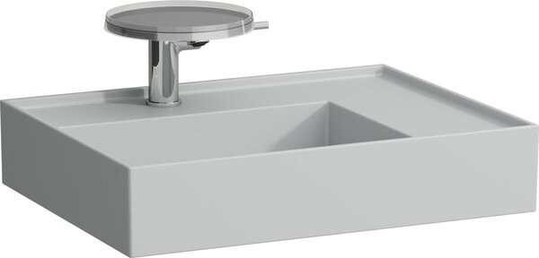 LAUFEN Kartell lavabo, 3 trous pour robinets, sans trop-plein, tablette à droite, 600x460mm, H8103347591581, H8103347591581