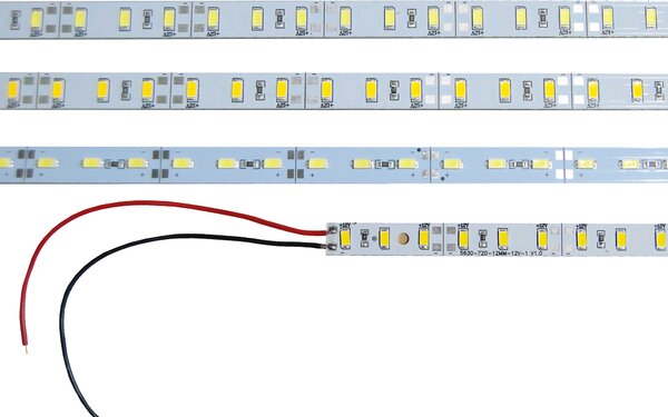Striscia LED rigida in alluminio, barra luminosa, modulo di illuminazione, striscia luminosa 12 V, 4000 K, bianco neutro, 1 m