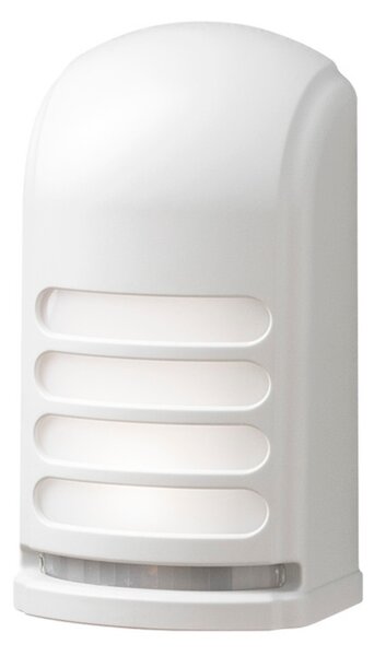 Konstsmide Prato, applique LED piccola con sensore di movimento, bianca, 4500K, 28 lm, 2x0,24 W, 3 batterie C, plastica, 7694-250