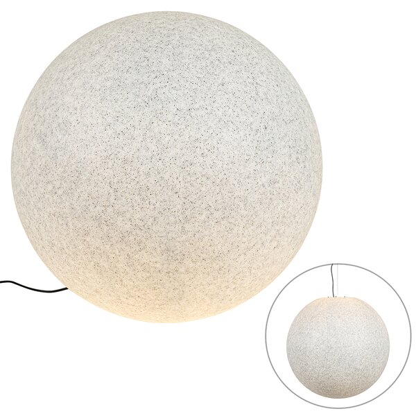 Lampada da esterno moderna, grigia, 77 cm, IP65, Nura