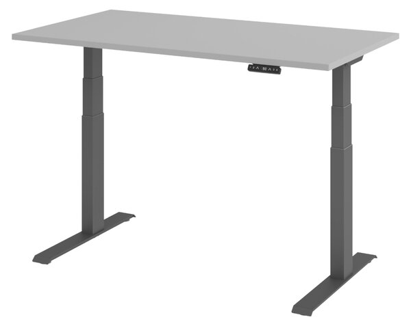 Scrivania elettrica bümö modello XDKB - Struttura: grafite, finitura: grigio, dimensioni: 140 x 80 cm