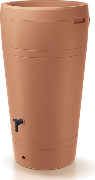 Barile per la pioggia dalla forma elegante - 230 litri nello stile di un'anfora H 110 cm - Barile per la pioggia resistente al gelo e ai raggi UV - Barile per la pioggia - Barile per l'acqua piovana