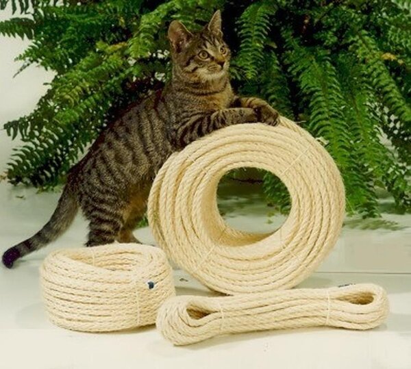 Corda in sisal da 50 metri, ideale per alberi per gatti