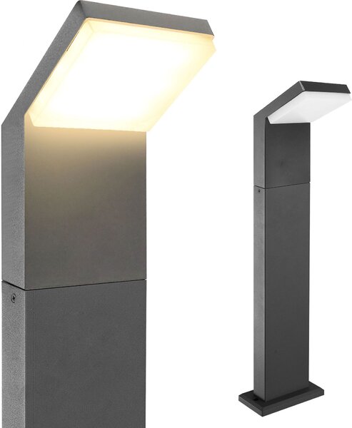 Luce da esterno luce da sentiero LED nero IP44 illuminazione da esterno giardino moderno 80cm alluminio lampada da terra 1505A-800