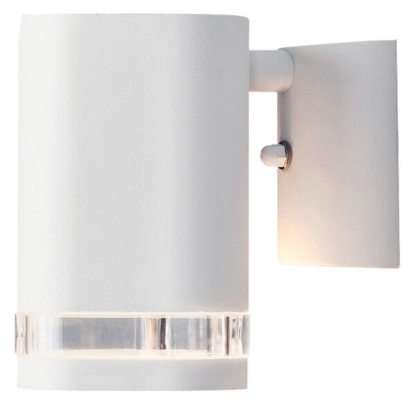 Applique Konstsmide Modena in alluminio laccato bianco con vetro acrilico trasparente