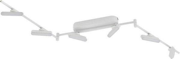 Lindby Faretto LED Eldrin, bianco, 6 luci, striscia luminosa