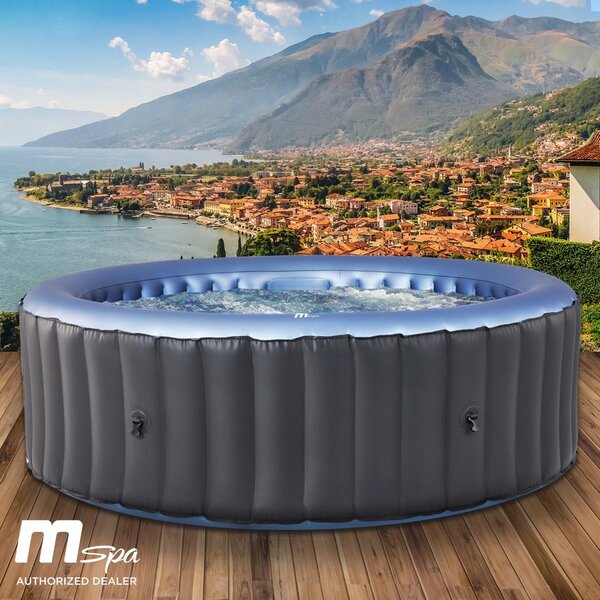 Idromassaggio gonfiabile BRAST MSpa Bergen per 8 persone | Ø224x70cm | piscina interna-esterna | utilizzo tutto l'anno | 144 getti massaggianti | risparmio energetico incl. timer di risparmio energetico