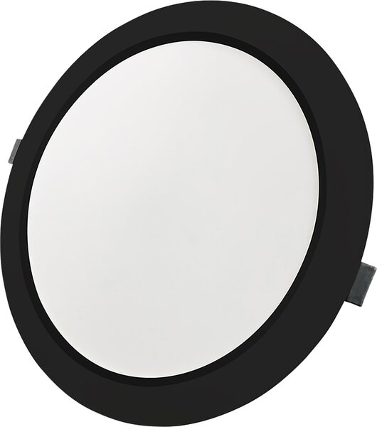Faretti a LED LUXULA, 24 W, disponibili in tre temperature di colore: 2700 K (bianco caldo), 4000 K (bianco neutro) e 6000 K (bianco freddo), regolabili (CCT), colore nero, grado di protezione IP44