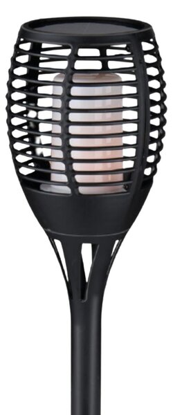 Grundig Torcia solare da giardino - FlameEffect LED - Lampada da esterno solare - Lampada da terra - Lampada resistente alle intemperie IP44 - 72 cm