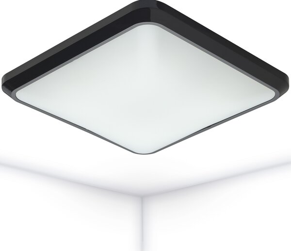 Oktaplex LED plafoniera quadrata piatta antracite