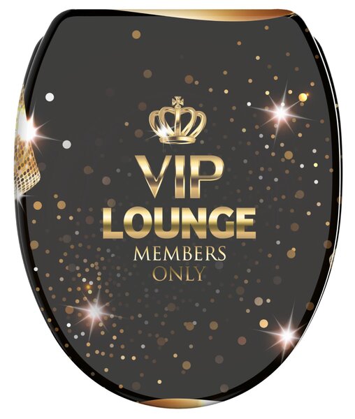 Sedile WC SANILO® con chiusura ammortizzata e chiusura rapida VIP Lounge, coperchio WC direttamente dal produttore, coperchio per WC, sedile WC, coperchio per WC