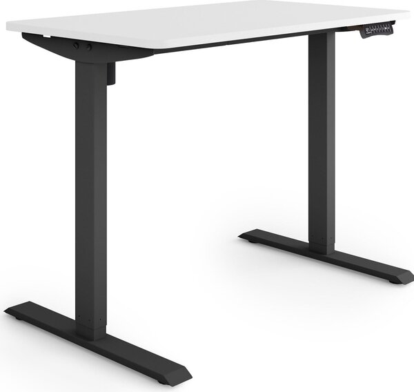 ESMART Germany ETX-121BW 100 x 60 cm Bianco Scrivania ergonomica sit-stand Regolabile elettricamente in altezza in modo continuo 73,5 - 123,5 cm 3x memoria Porta di ricarica USB Promemoria attività Avvio/arresto graduale