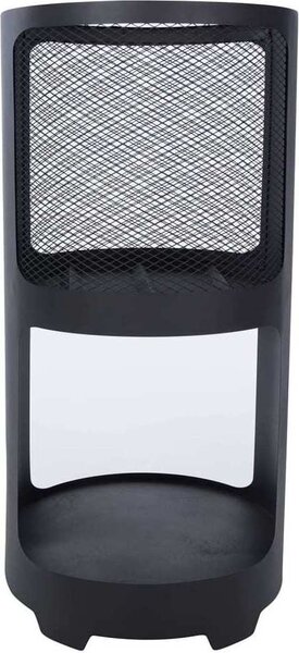 RedFire Buffalo cesto porta fuoco 44 x 90 cm acciaio nero opaco