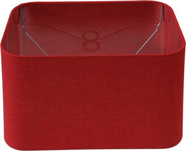 Paralume per lampada da tavolo rettangolare rotondo in lino Fino rosso Lampada da terra Lampada da terra