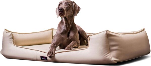 Tierlando® Lettino ortopedico per cani GOOFY in Pelle finta >>incluso materassino