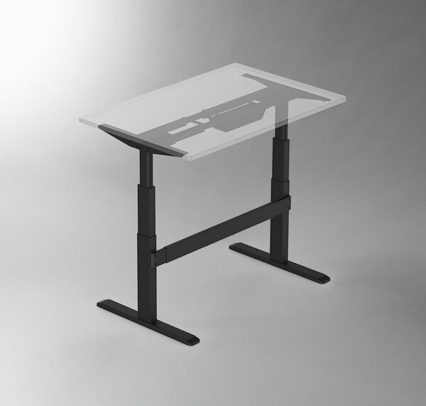 Piano tavolo celexon 125 x 75 cm per scrivania Adjust, bianco