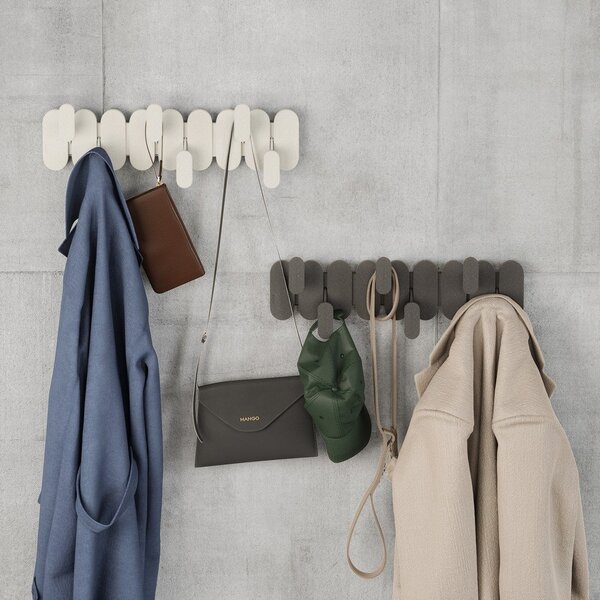 Attaccapanni da parete beige in acciaio 16 cm Tempo – Umbra