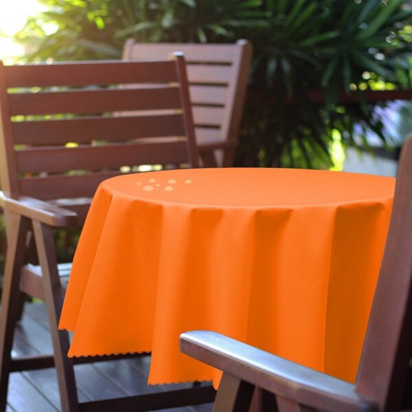 Tovaglia da giardino rotonda Ø 150 cm arancio