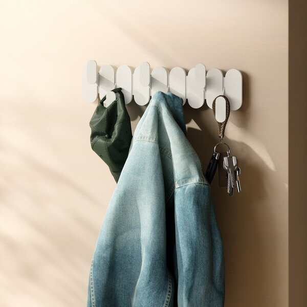 Attaccapanni da parete beige in acciaio 16 cm Tempo – Umbra