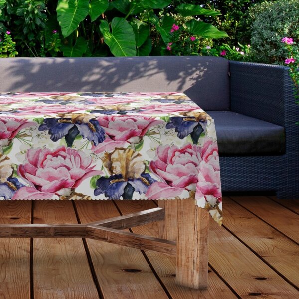 Tovaglia da giardino impermeabile MIGD280 fiori