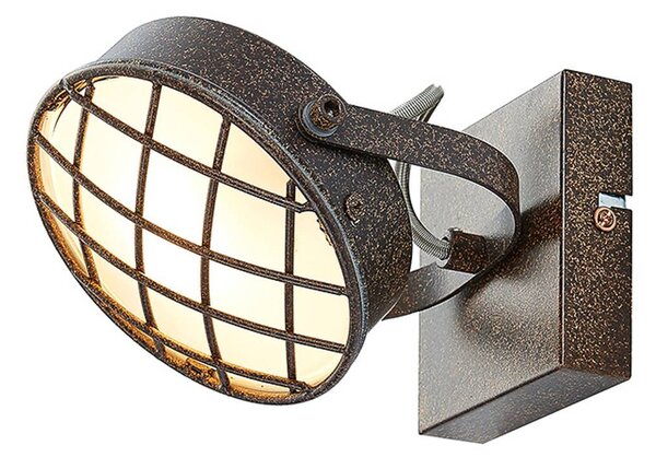 Lindby faretto Tamin, color ruggine, 1 luce, vetro, G9