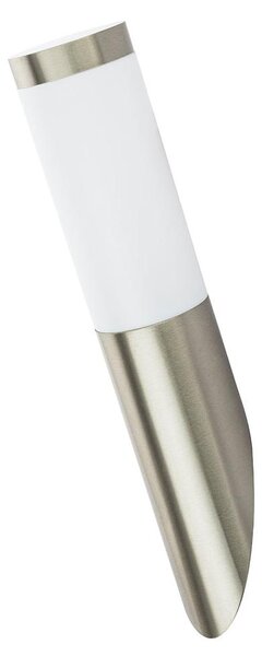 Lampada da parete a LED, acciaio inox, argento, H 40 cm