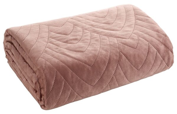 Copriletto in velluto Luiz6 rosa new