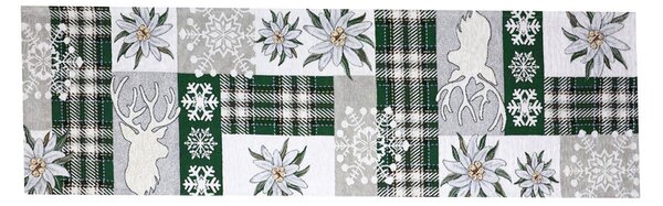 Runner Gobelin "Green Elegance" Chenille IT041