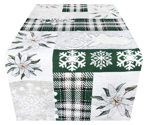 Runner Gobelin "Green Elegance" Chenille IT041