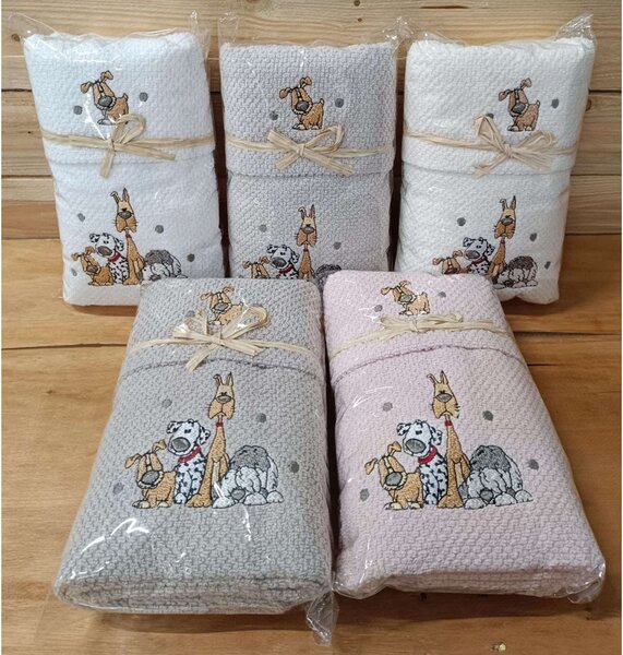 Set regalo di 2 pz asciugamani in spugna MIGDU11 40x60 cm + 50x100 cm