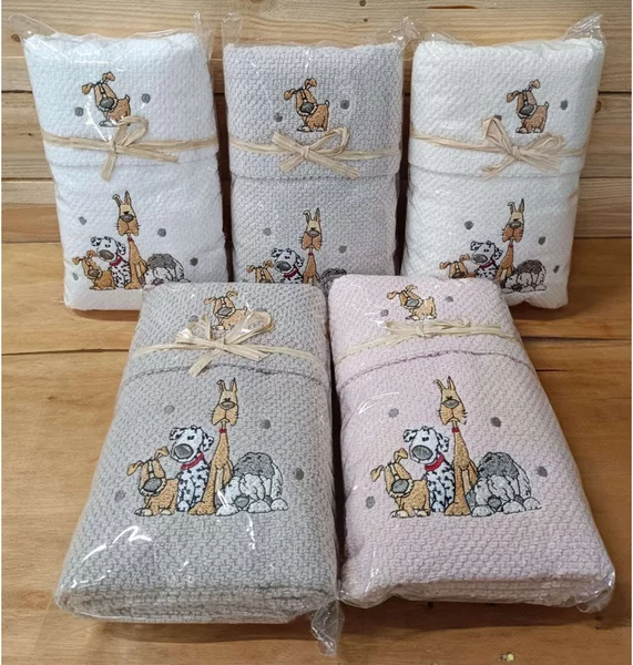 Set regalo di 2 pz asciugamani in spugna MIGDU11 40x60 cm + 50x100 cm