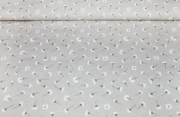 Tessuto decorativo al metro - Margherite, al. 140 cm