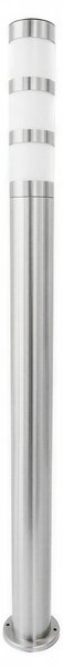 Grafner Design lampada da sentiero in acciaio inox con attacco E27, altezza: 110 cm, IP44, lampada da sentiero lampada da giardino lampada da giardino lampada a stelo luce da esterno luce da bitta
