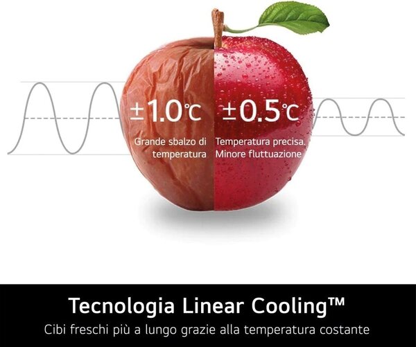 Lg Frigorifero Americano Side by Side Capacit 646 Litri Classe energetica E Raffreddamento No Frost colore Argento - GMK961PY5E InstaView