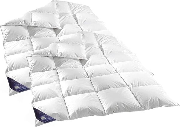 2 pezzi (set) Piumino invernale 135x200 cm | 60% piumino, peso di riempimento: 1600 grammi | 100% cotone | Piumino