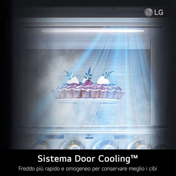 Lg Frigorifero Americano Side by Side Capacit 646 Litri Classe energetica E Raffreddamento No Frost colore Argento - GMK961PY5E InstaView