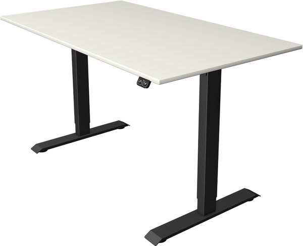 Tavolo da salotto/da bar Move 1, regolabile elettricamente in altezza, LxPxH 140x80-123 cm, bianco/antracite