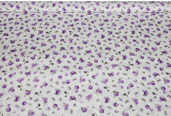 Tessuto di cotone Rose viola