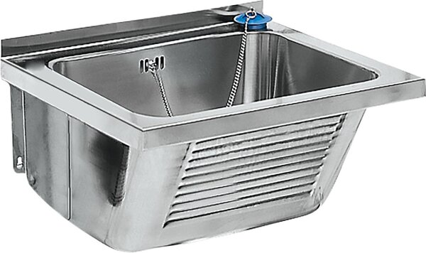Lavabo KWC AR, SIRIUS, acciaio inox, 520x270x490 mm, scarico centrale