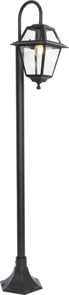 Lanterna da esterno classica nera 135 cm IP44 Berta