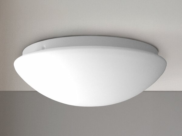 Plafoniera LED Ciotola da soffitto rotonda OPAL in vetro opaco Ø25cm Lampada da cucina LED dimmerabile