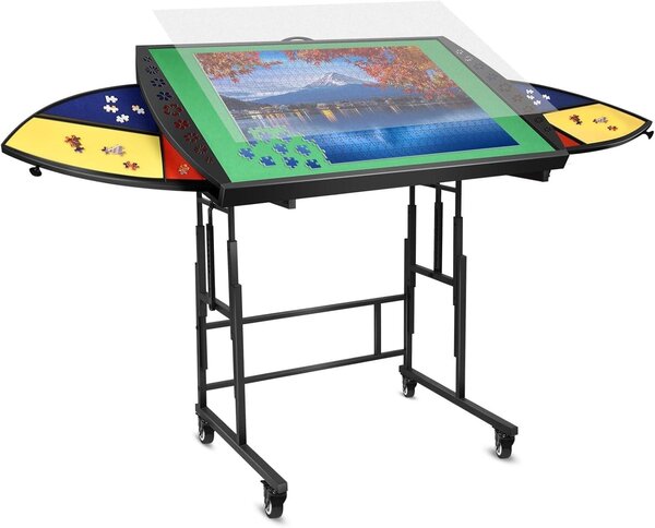 Tavolo da gioco con 1500 pezzi e cassetti girevoli