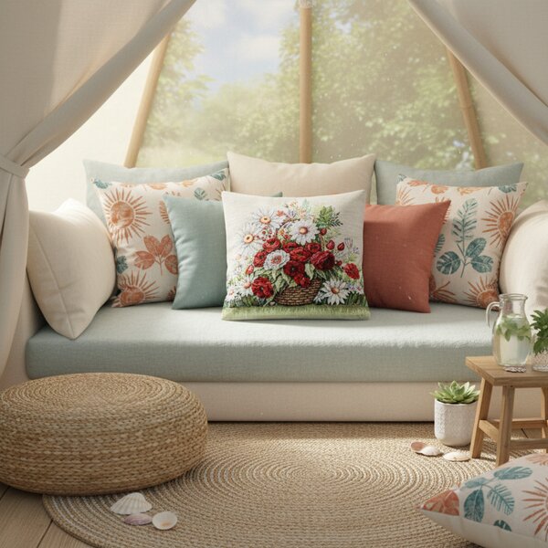 Federa cuscino gobelin 42x42 cm Eden 1409