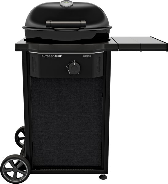 OUTDOORCHEF Davos 570 G, 8500 W, barbecue, a gas, su carrello, nero, con 2 ruote