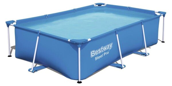Bestway Piscina fuori terra rettangolare 56403 Steel Pro, 2,59 m x 1,70 m x 61 cm