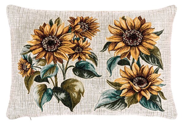 Federa cuscino gobelin Girasole Chenille IT120